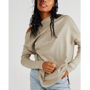 We the Free off shoulder neutral tee size XS